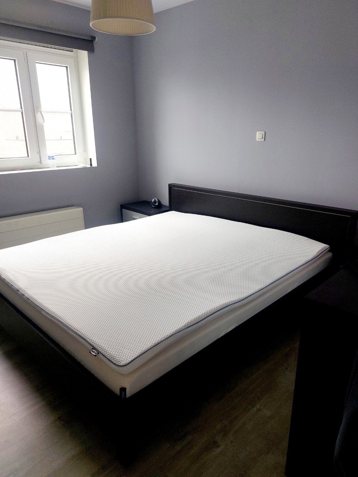 Bed lattenbodem 180 x 200 inclusief matras., Ophalen, Bruin, Tweepersoons, Zo goed als nieuw