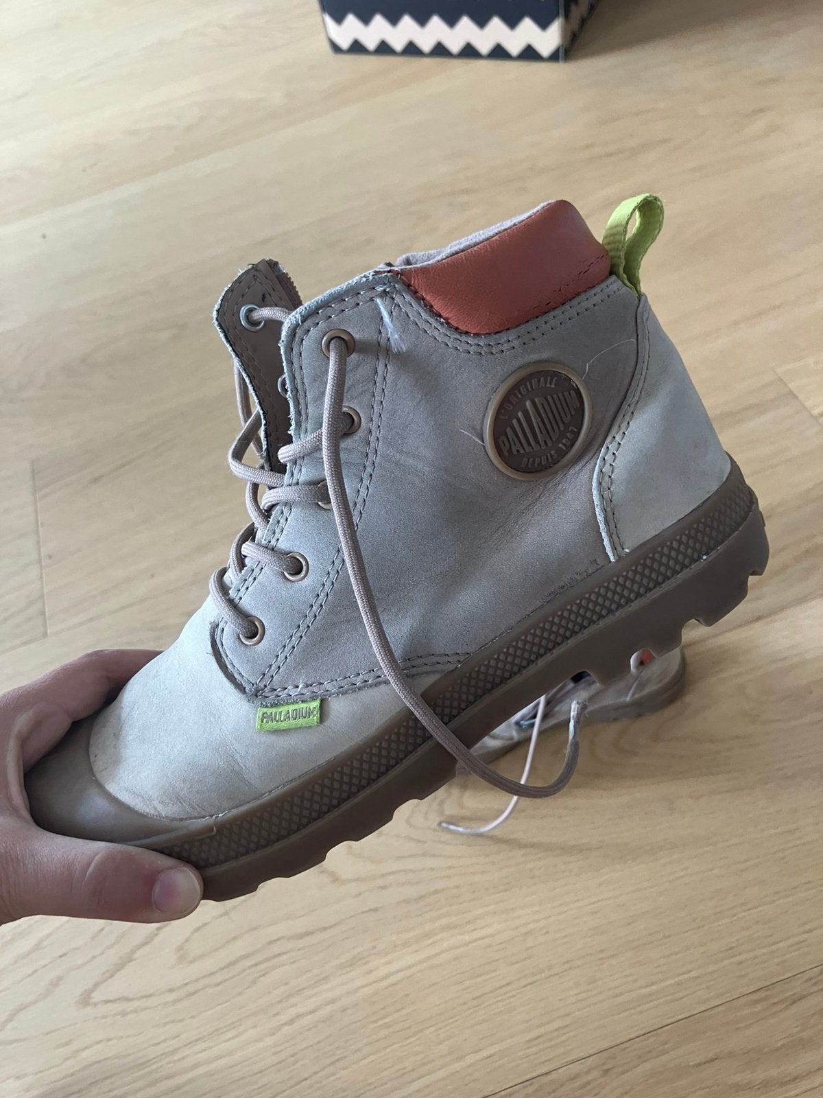 Palladium leer kinderen maat 35, Kinderen en Baby's, Kinderkleding | Schoenen en Sokken, Ophalen, Gebruikt, Jongen of Meisje, Laarzen