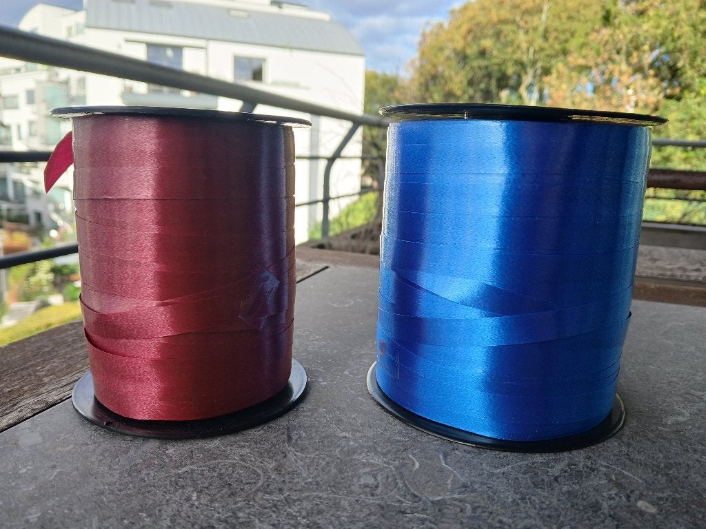Set van 2 rollen bolduc-lint (of cadeaulint), Ophalen, Nieuw