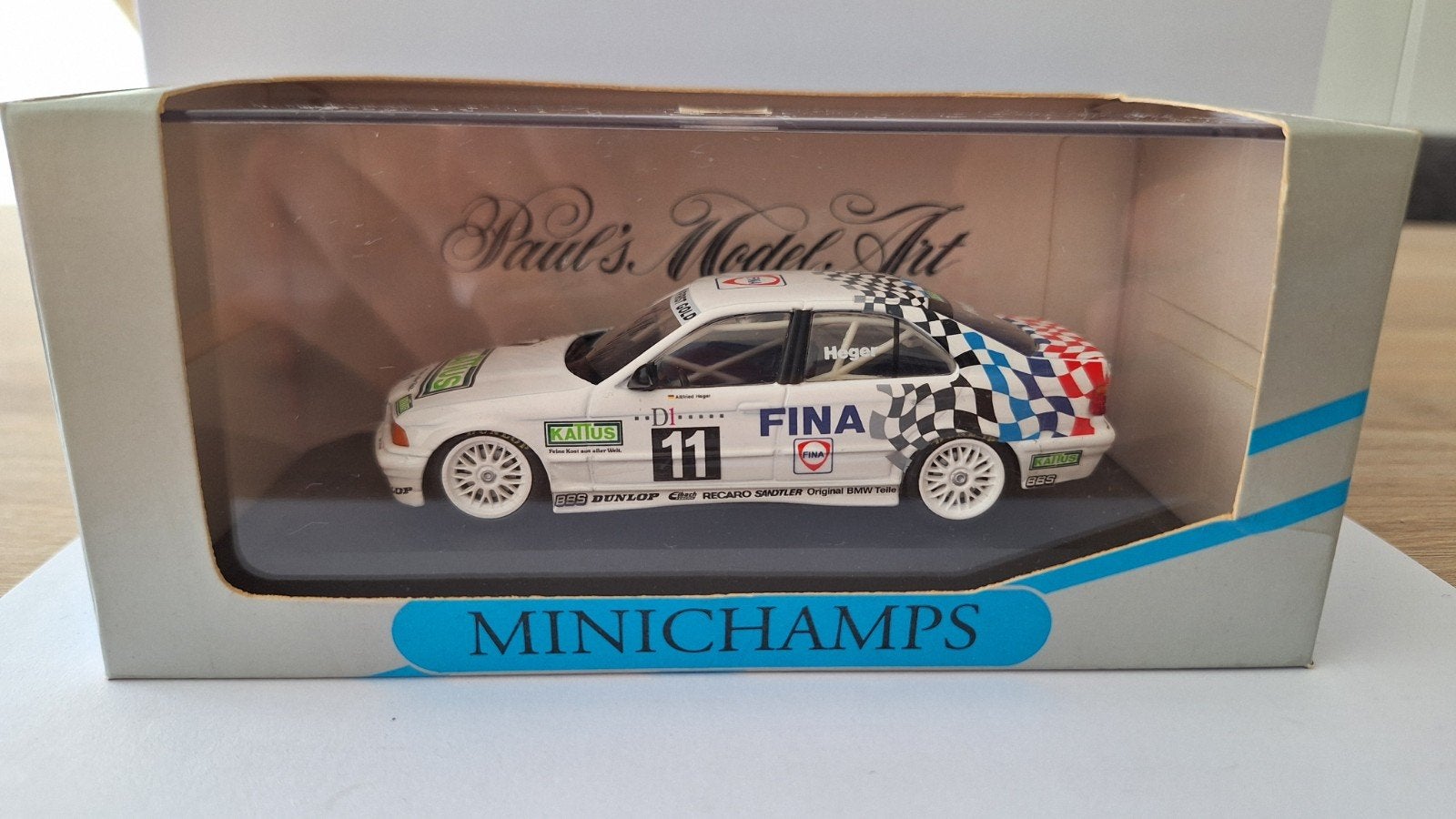 Minichamps 1:43 - ADAC TW Cup 1994 - BMW 318i E36, A. Heger, Ophalen of Verzenden, Zo goed als nieuw, Auto, MiniChamps