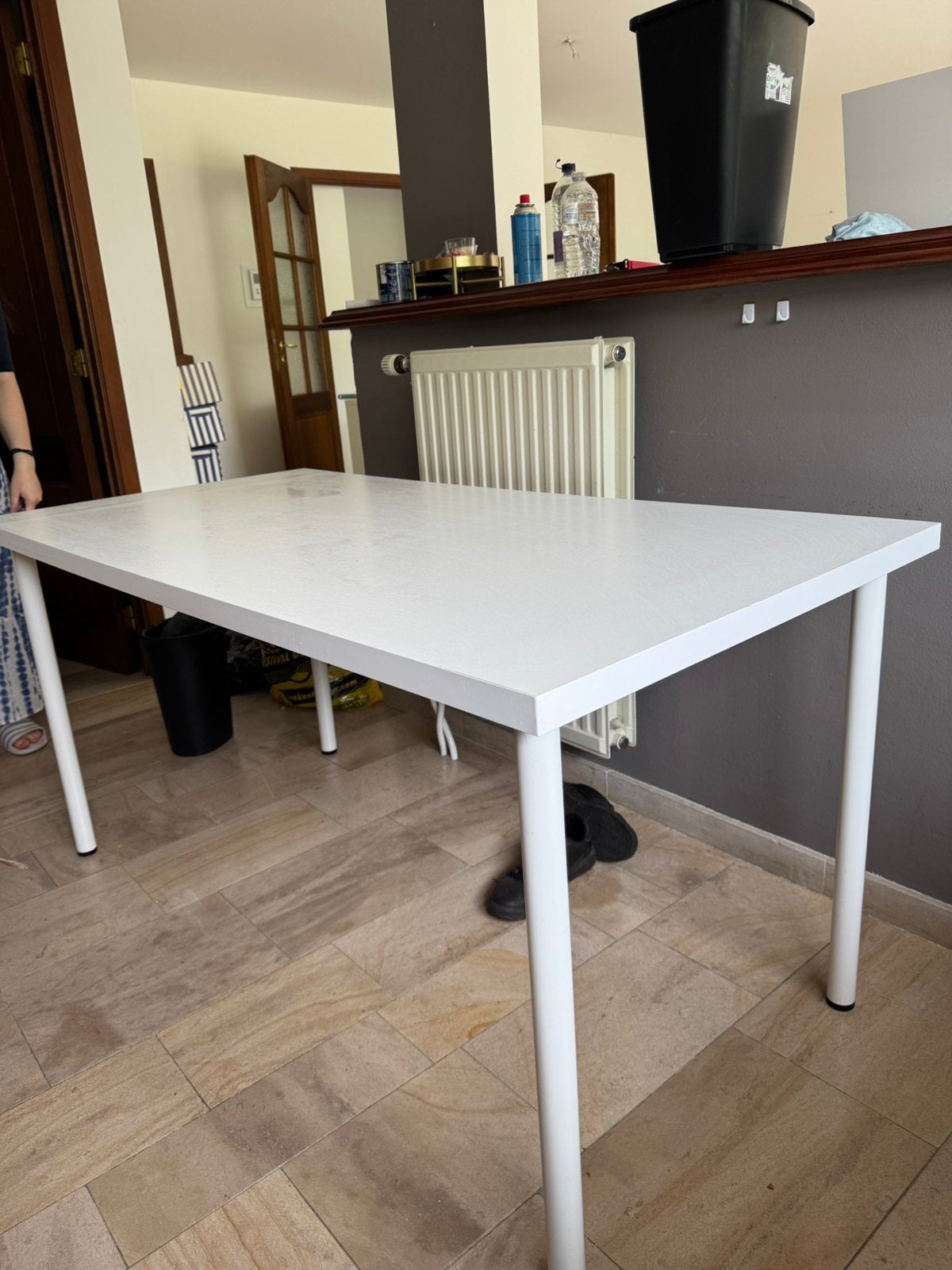 Table blanche Ikea, Maison & Meubles, Enlèvement, Comme neuf