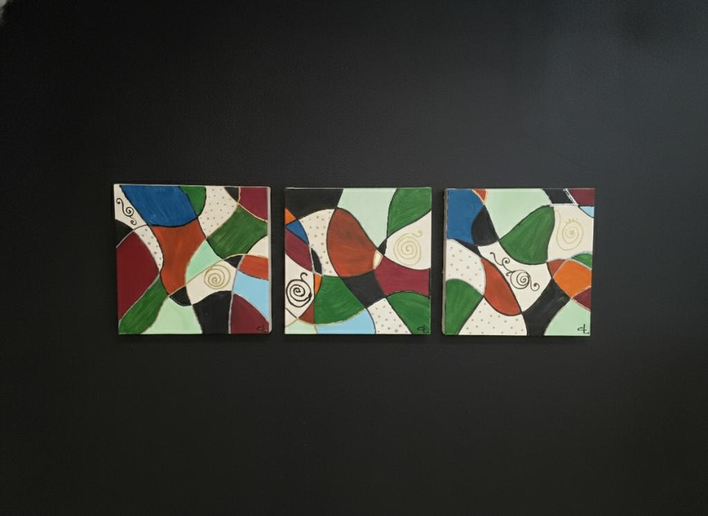 Schilderij abstracte kunst TOONZAALMODEL, Antiek en Kunst, Verzenden