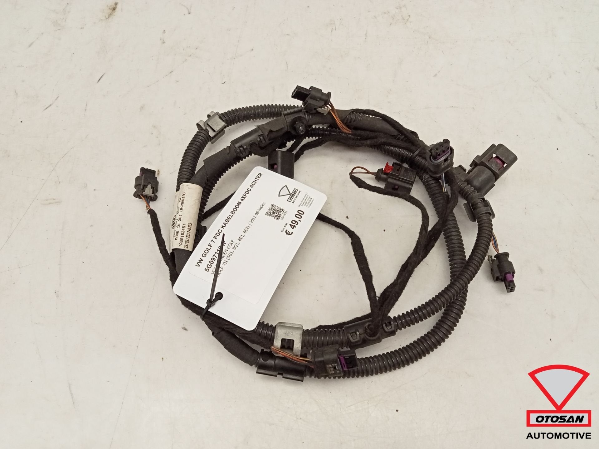 VW Golf 7 PDC Kabelboom 4xPDC Achter 5G0971104F, Gebruikt, Volkswagen, Volkswagen AG, Vw@volkswagen.de