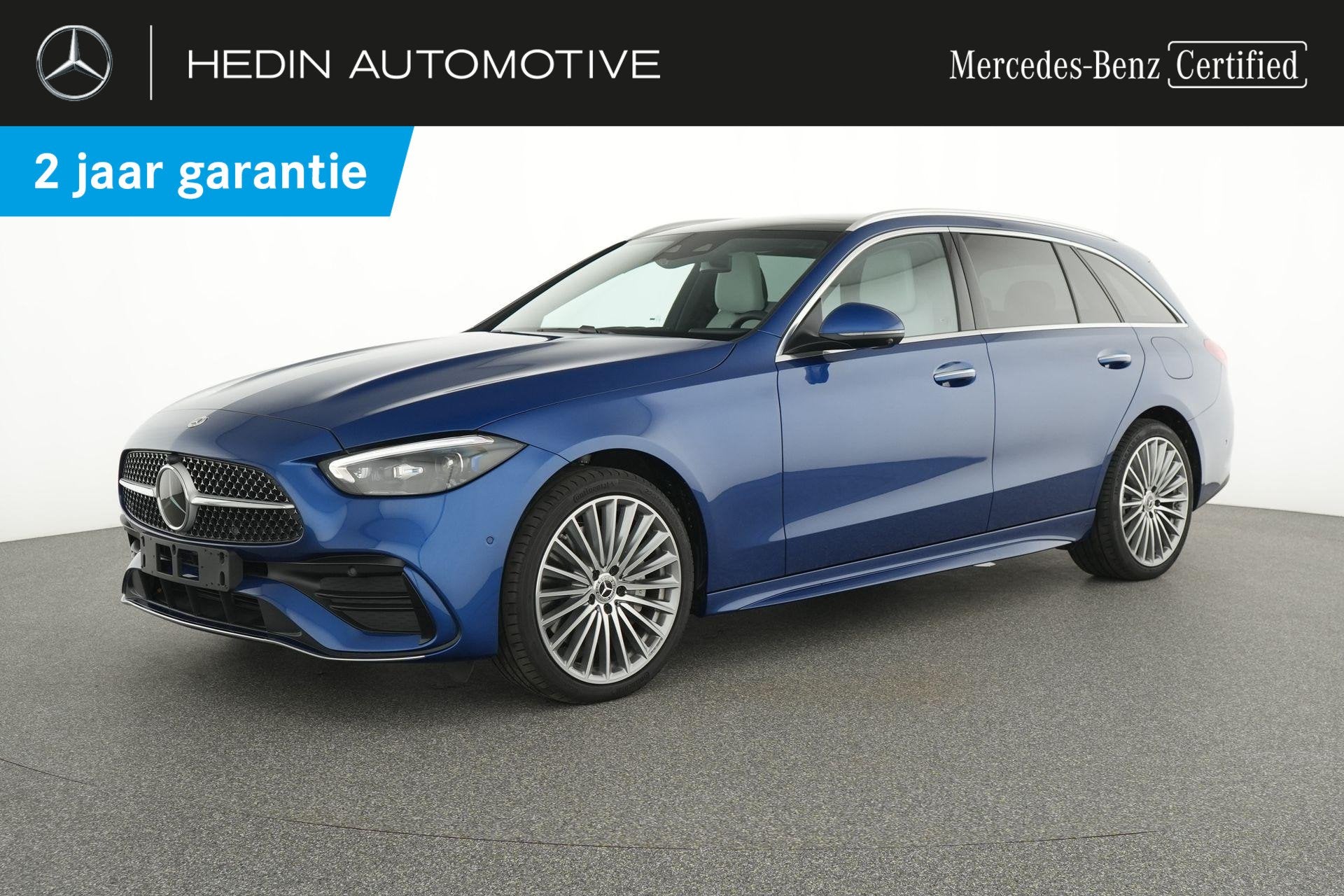 Mercedes-Benz C-klasse 300 e Break AMG Line | Panoramisch Da, Automaat, Dealer onderhouden, 4 cilinders, Blauw