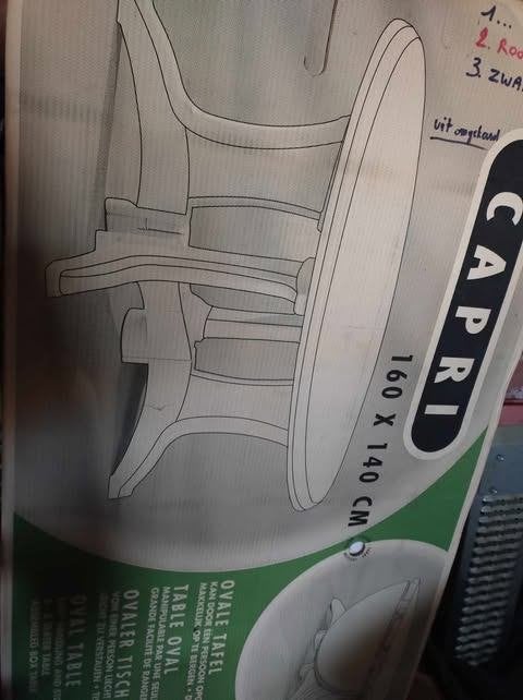 Tuintafel Capri (nieuwstaat), Tuin en Terras, Tuintafels, Ophalen, Nieuw, Ovaal