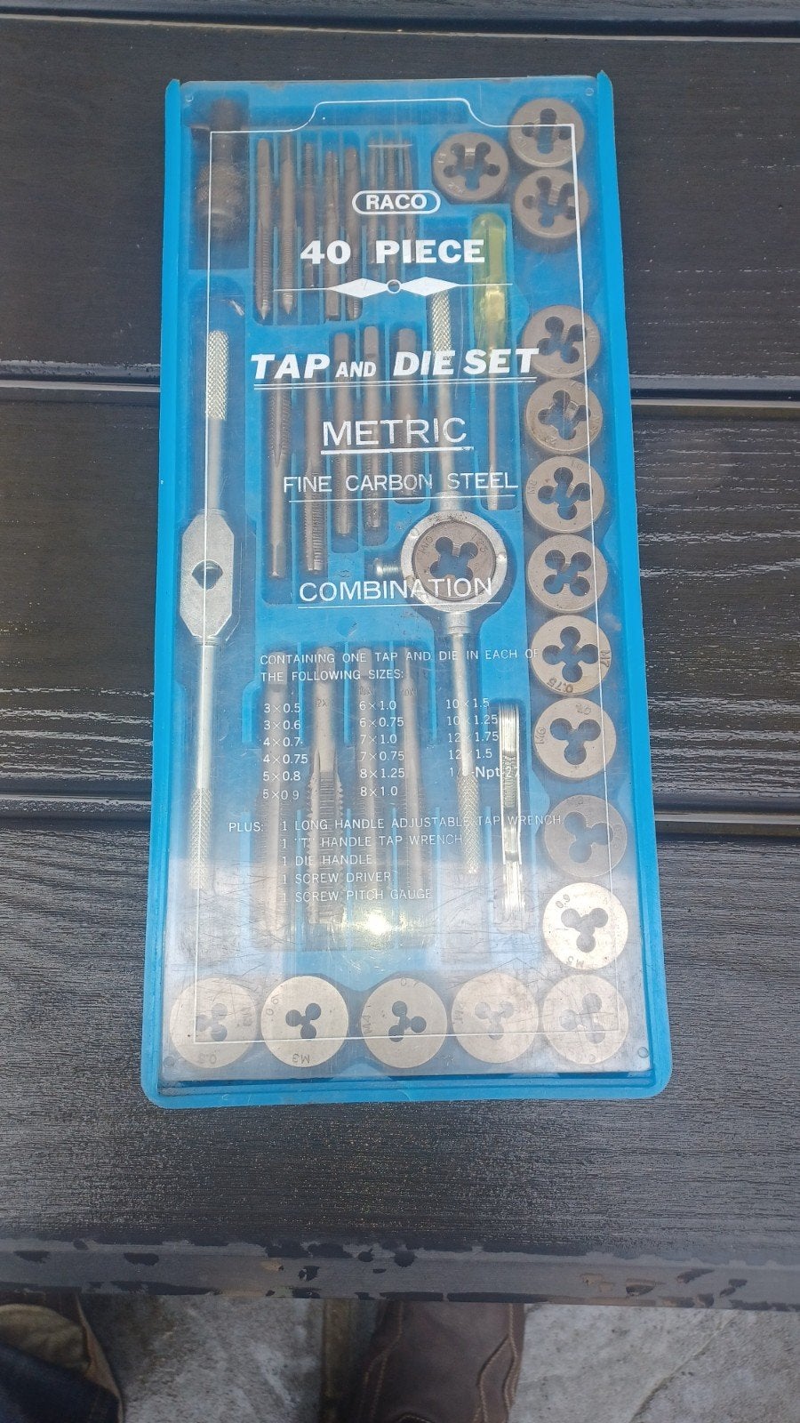 Ensemble complet d'outils de filetage., Bricolage & Construction, Outillage | Outillage à main, Enlèvement