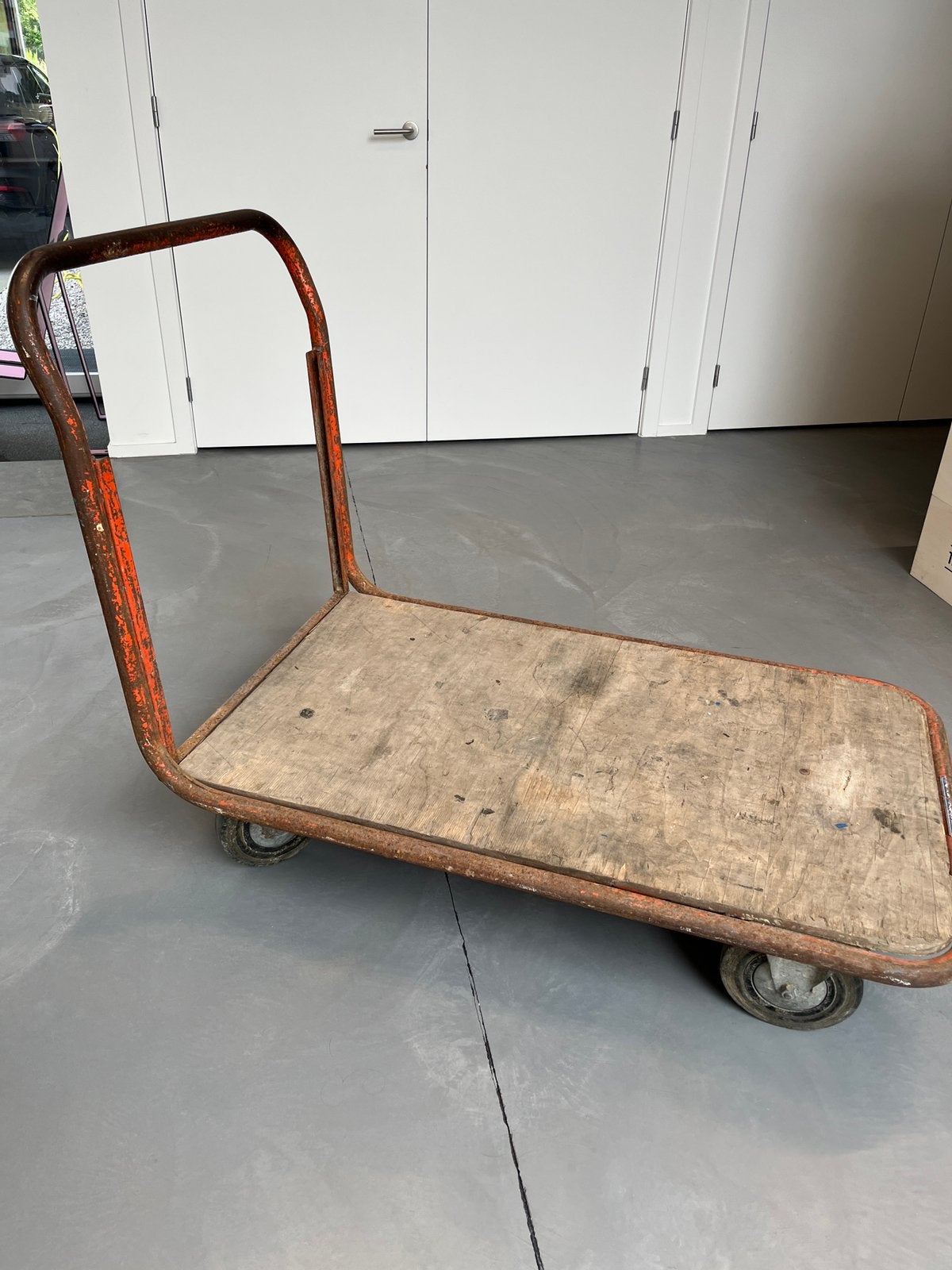 Kar 75 x 121 cm, Doe-het-zelf en Bouw, Transportwagens, Ophalen, Zo goed als nieuw