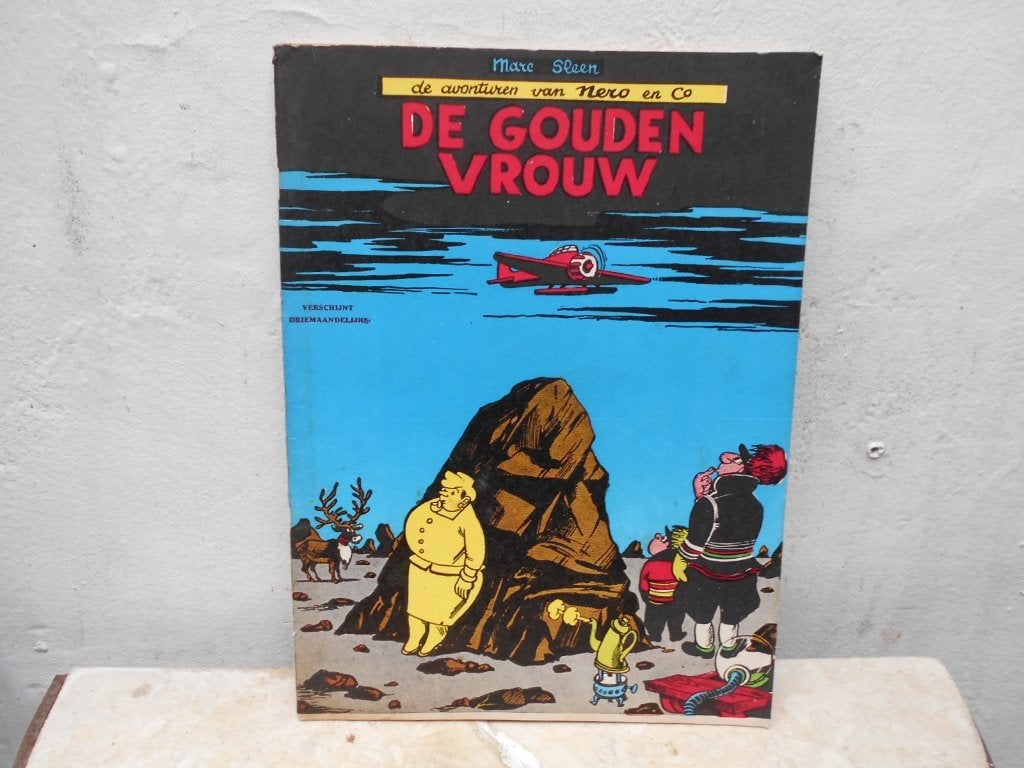 NERO en CO  de gouden vrouw  oude herdruk  2 kleuren, Ophalen of Verzenden
