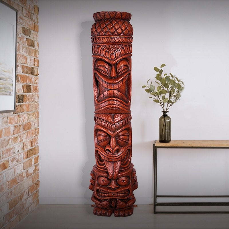 Totem indien Grand Island Tiki, hauteur 196 cm, Enlèvement, Neuf