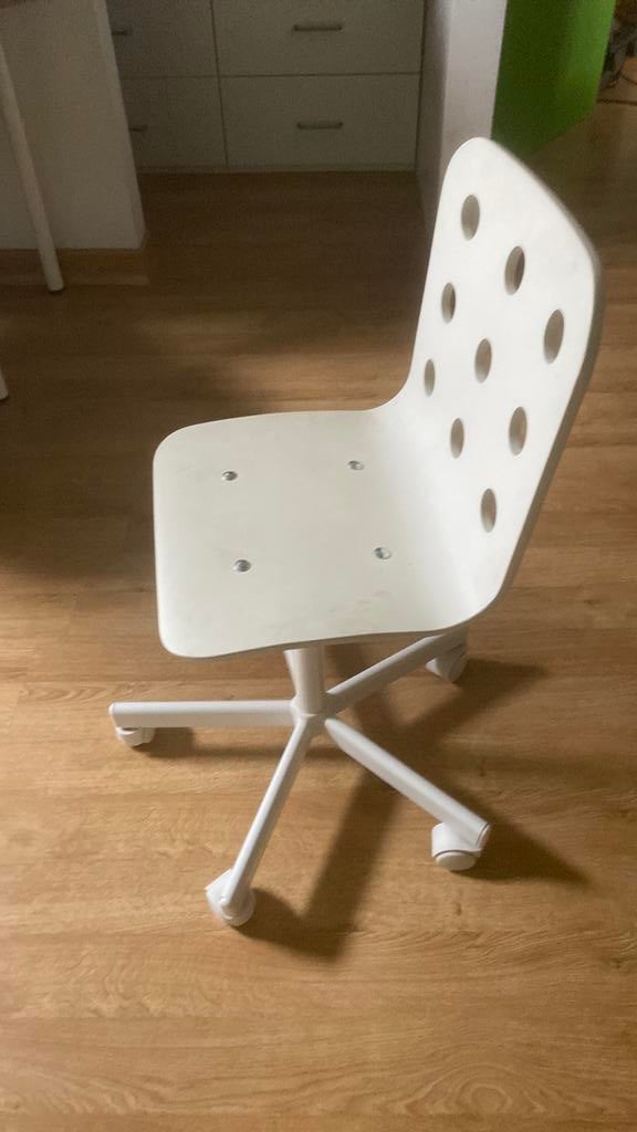 Chaise de bureau blanche, Enlèvement, Comme neuf, Chaise(s)