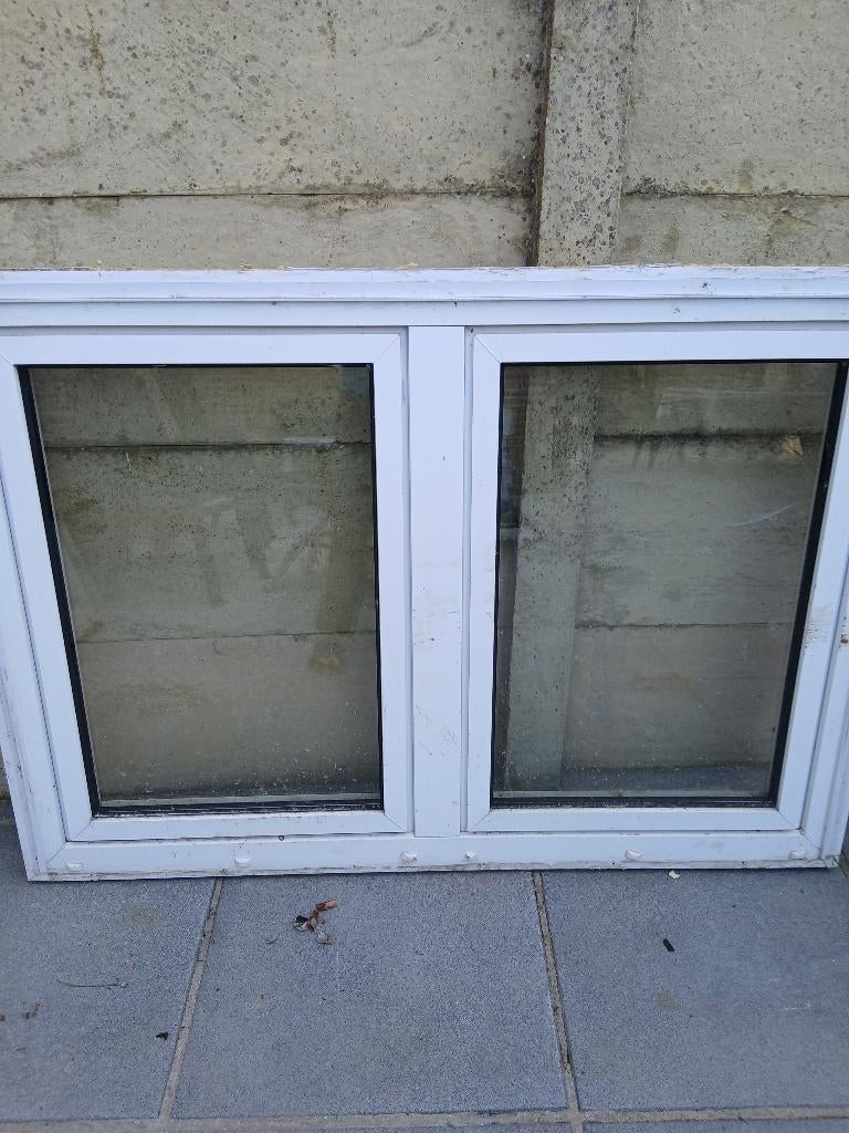 Pvc raam, Ophalen, Gevelraam of Ruit, Gebruikt, 80 tot 120 cm