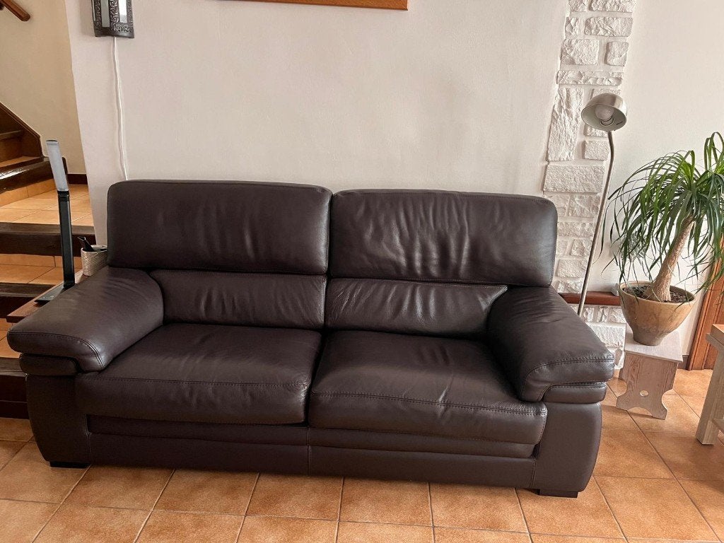 Salon en cuir, Enlèvement, Comme neuf, Cuir