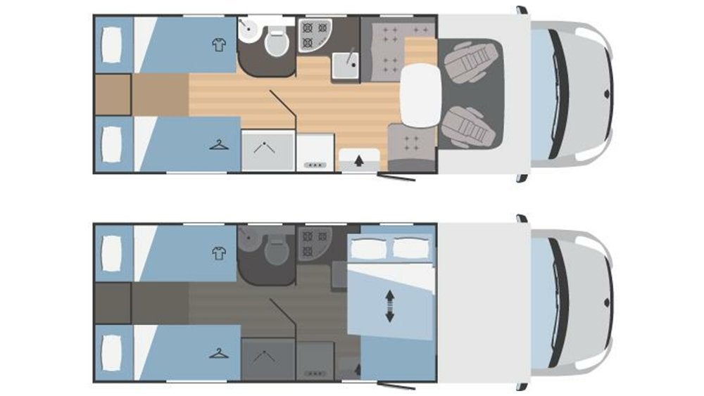 Rimor/Hygge 95 Renault Master 145 PK manueel/Geen kenteken, Caravanes & Camping, Entreprise, Boîte manuelle, Diesel, Siège en L
