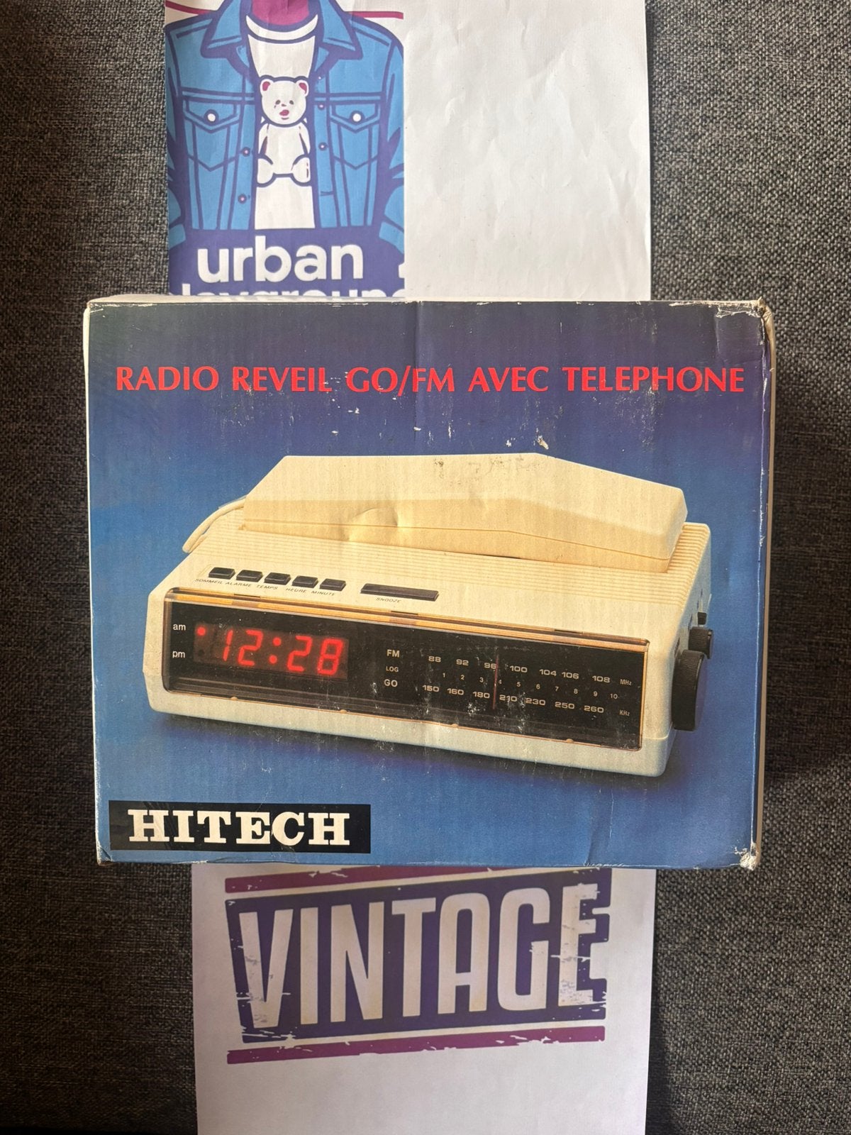 Radio réveil téléphone HITECH Vintage, Télécoms, Enlèvement ou Envoi, Neuf