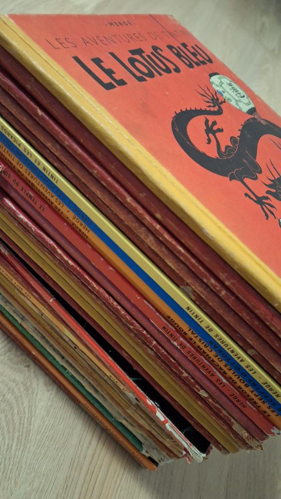 Collection 31 albums Tintin – éditions anciennes 1944-1976, Livres, Enlèvement