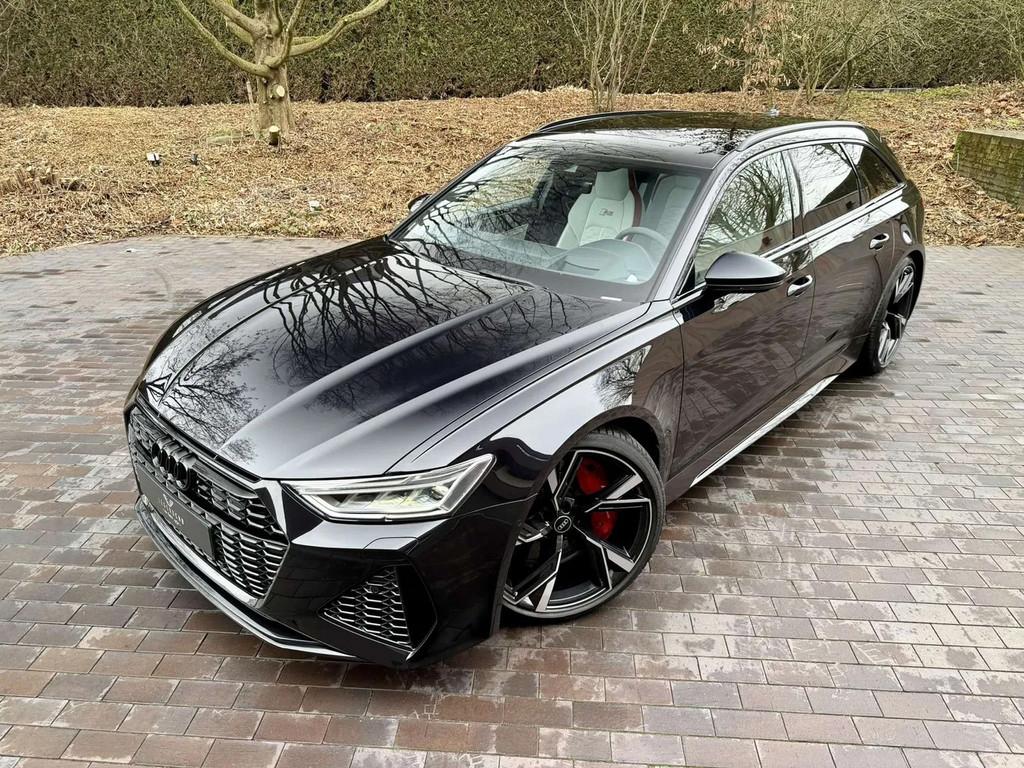 Audi RS6 Avant 4.0 V8/Ceramic/B&0/Pano/Audi Exclusive/Top!, Autos, Cuir, 3996 cm³, Euro 6, Entreprise