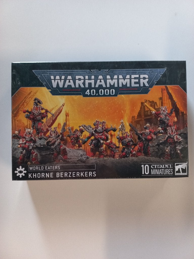 WARHAMMER — 40.000 — Wereldeters: Khorne Berzerkers, Hobby en Vrije tijd, Ophalen of Verzenden, Nieuw, Warhammer, Figuurtje(s)