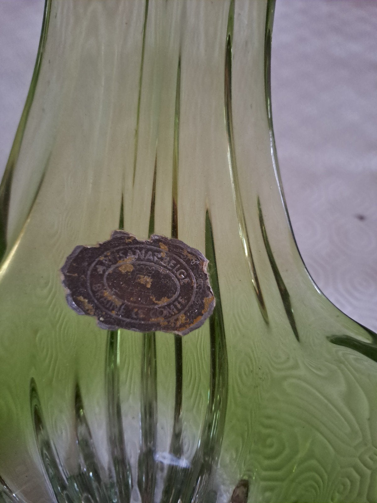Belgisch kunstglas - Verrerie de Braine-le-Comte, Enlèvement
