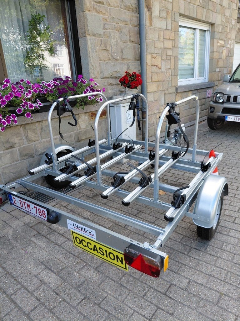 Remorque porte-vélos Harbeck pour 6 vélos électriques, Autos : Divers, Porte-vélos, Enlèvement, 3 vélos ou plus, Comme neuf, Accessoire porte-vélos