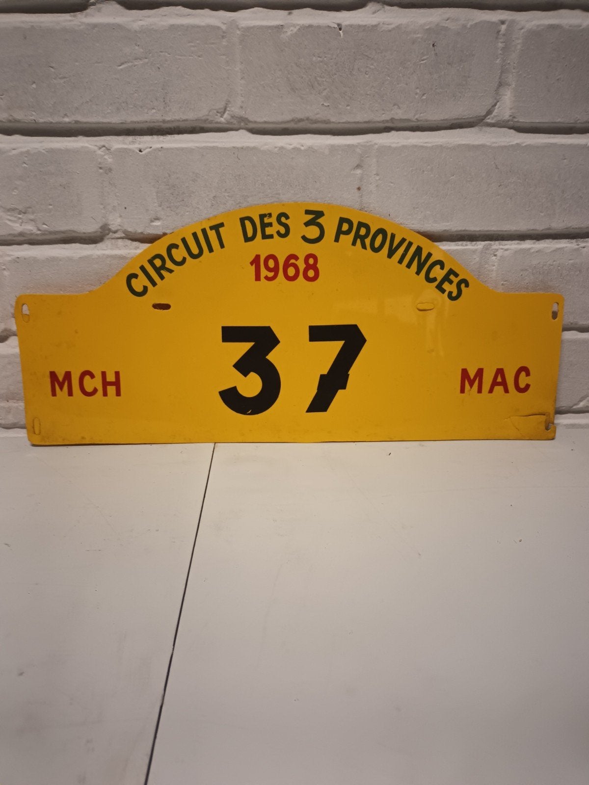 Rallyplaat circuit des 3 provinces, Ophalen of Verzenden