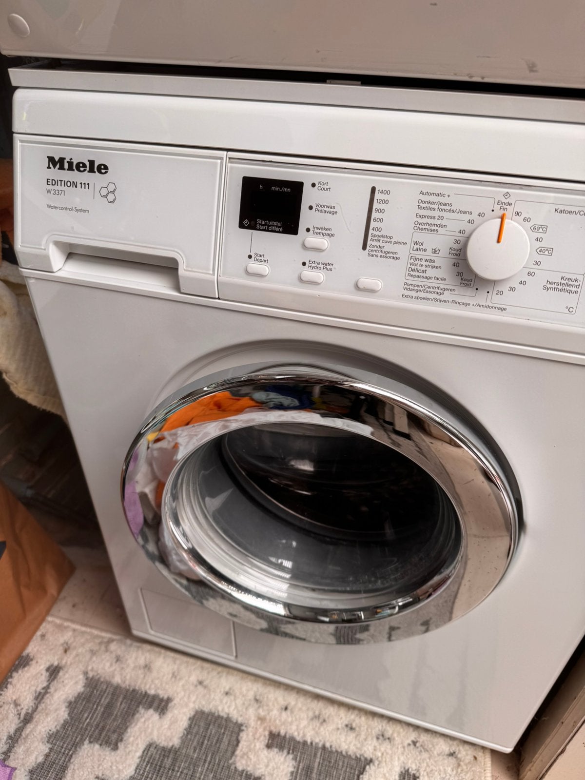 Wasmachine Miele W3371, Enlèvement, Utilisé, Programme court