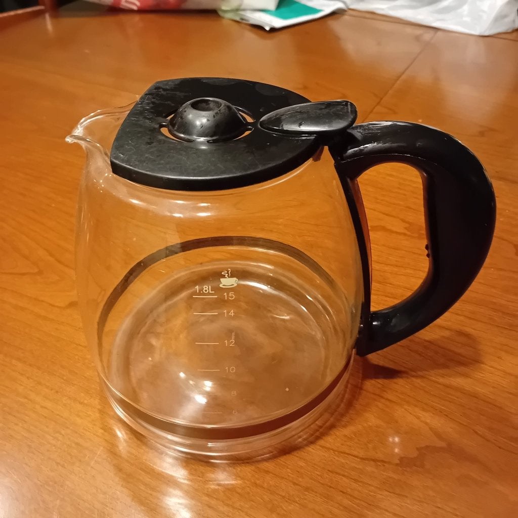 Glazen koffiekan voor koffiezetapparaat – 1,8 liter, 10 kopjes of meer, Ophalen, Gebruikt, Koffiemachine