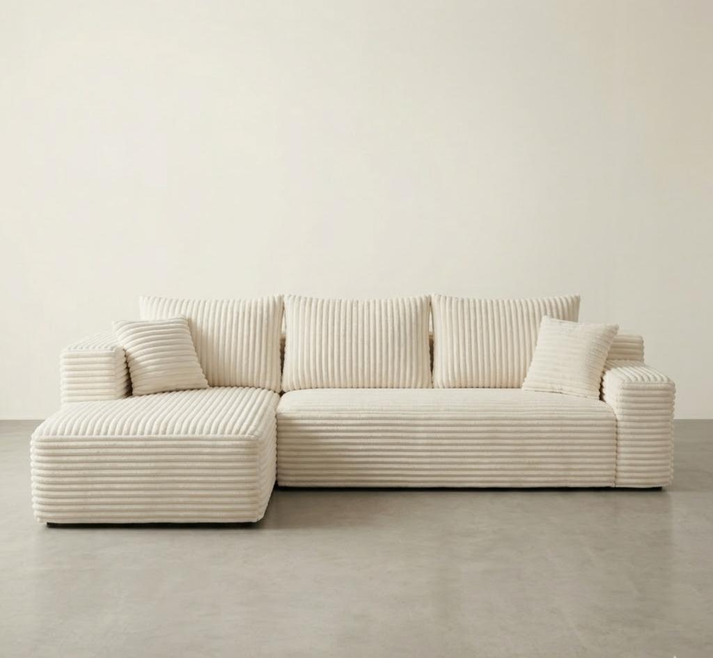 Luxe Zetel/Sofa/Canapé Velvet Nieuw!, 250 tot 300 cm, Modern,Luxury, Hoekbank, Nieuw