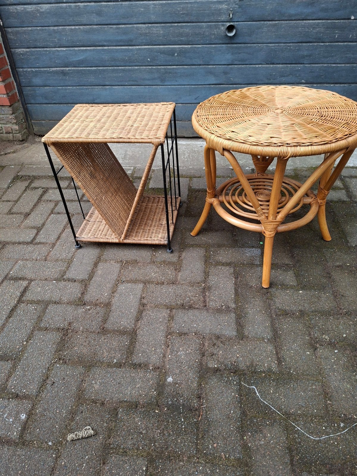 Tables de réglage en rotin, Enlèvement ou Envoi, Rotin