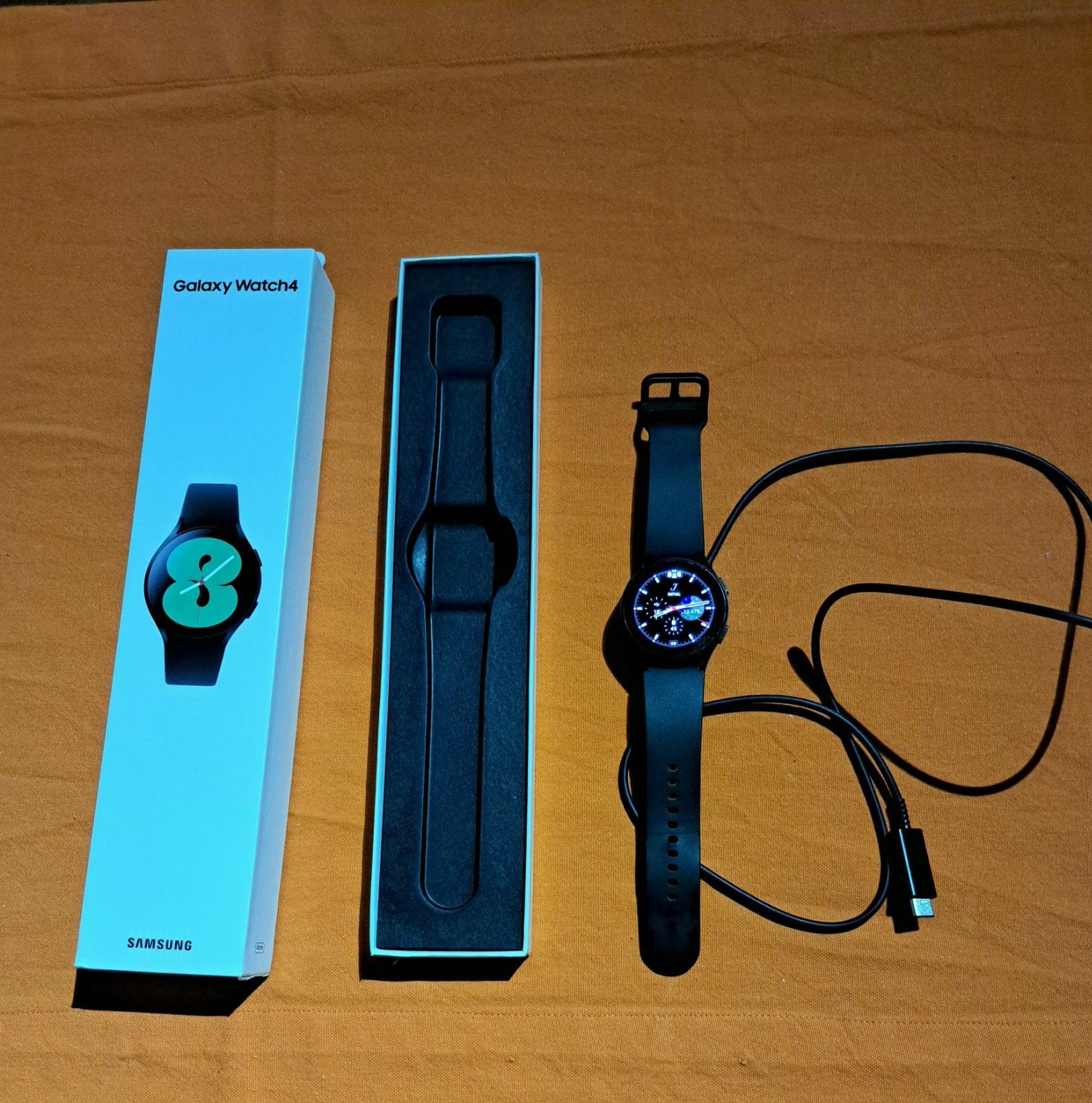 Galaxy watch 4, Ophalen, Gebruikt, Zwart, Samsung galaxy watch