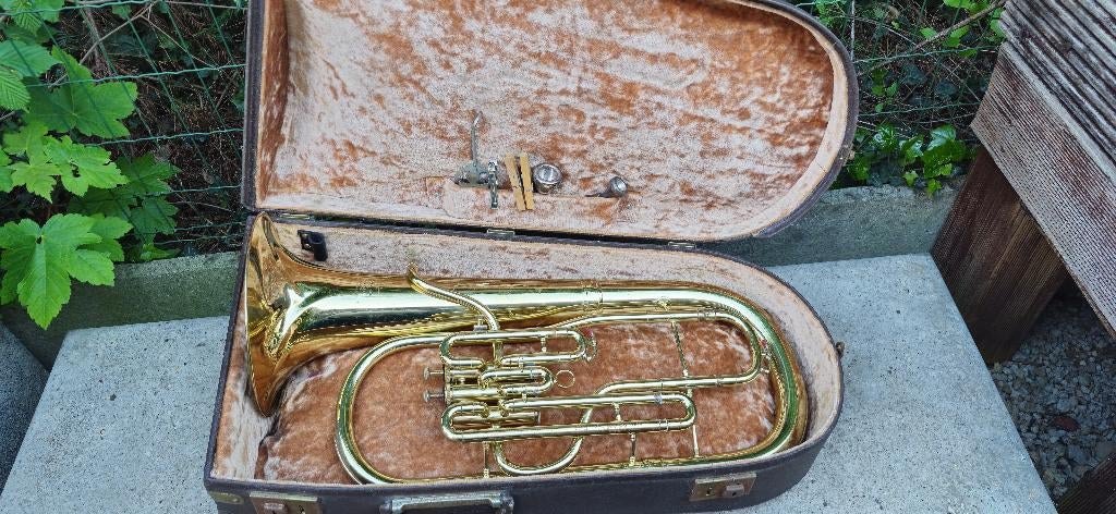 Antieke bugel, Muziek en Instrumenten, Ophalen, Gebruikt, Overige typen, Met koffer