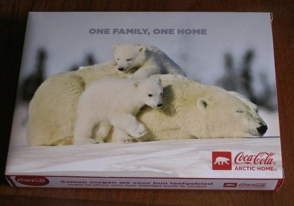 Puzzle Coca-Cola avec ours polaire Coca-Cola, une famille,, Hobby & Loisirs créatifs, Enlèvement ou Envoi, Neuf