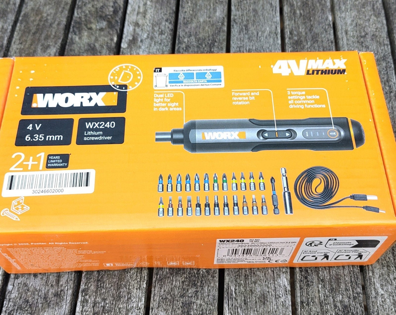 Draadloze elektrische schroevendraaier, worx wx240, Bricolage & Construction, Enlèvement ou Envoi