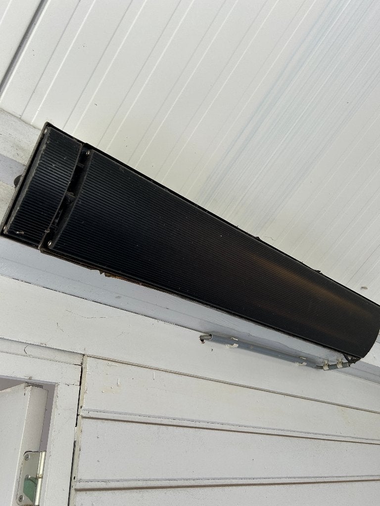TERRASVERWARMING ELECTRISCH X2, Draaibaar, Zo goed als nieuw, Wand, Ophalen
