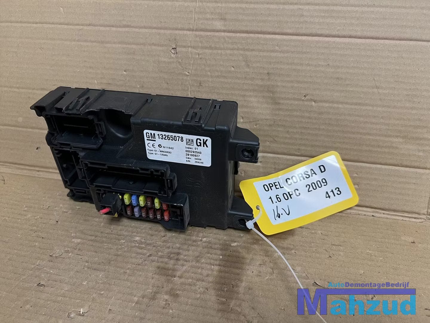 OPEL CORSA D 1.6 OPC Comfort module 13265078GK, Opel Automobile GmbH, Opel, Bahnhofsplatz 1
65423  Russelsheim am Main, DE, Kontakt@opel-infoservice.de