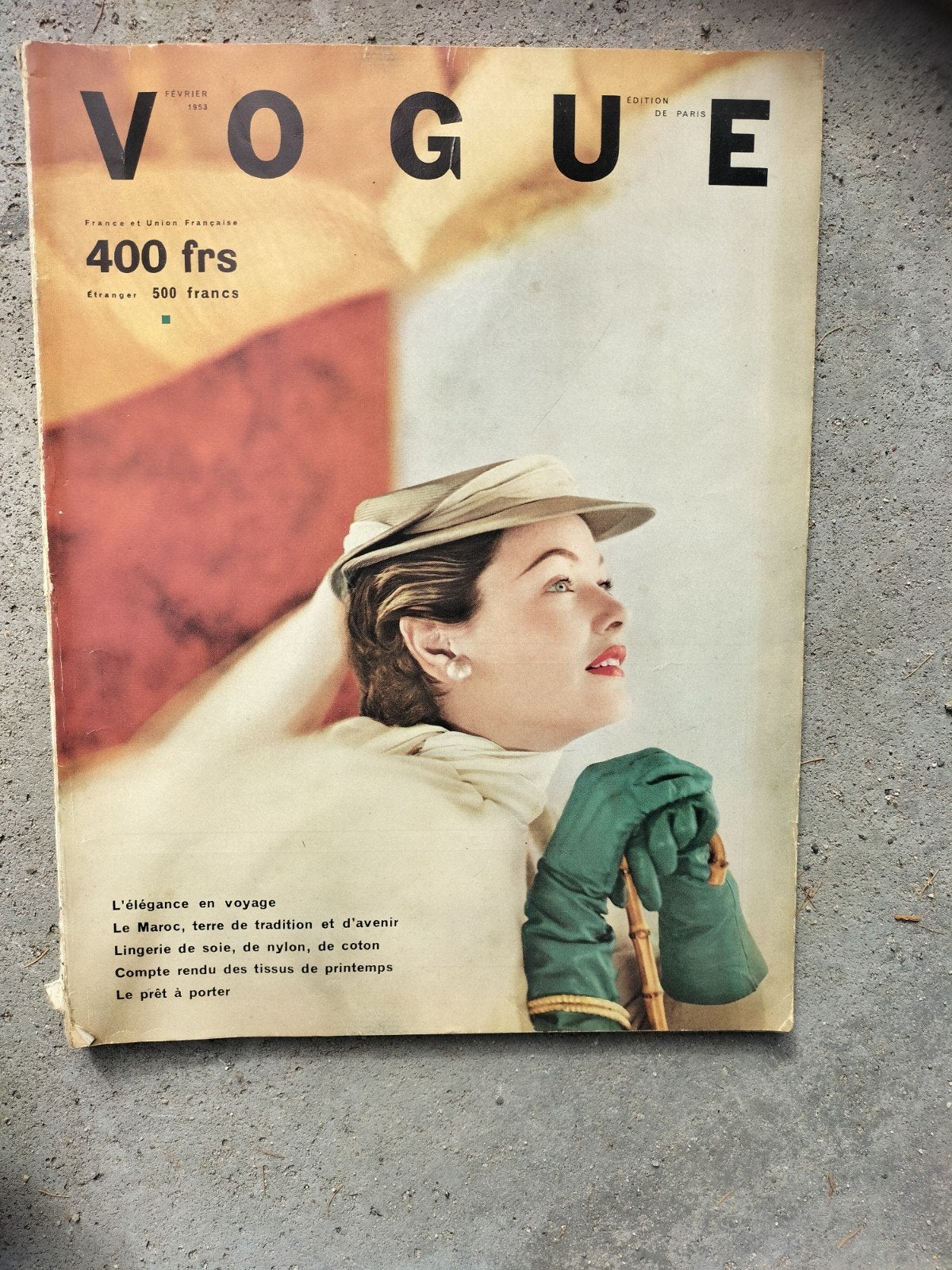 Originele Franse Vogue 1953 – Februari – Mode Tijdschrift, Ophalen of Verzenden, Tijdschrift