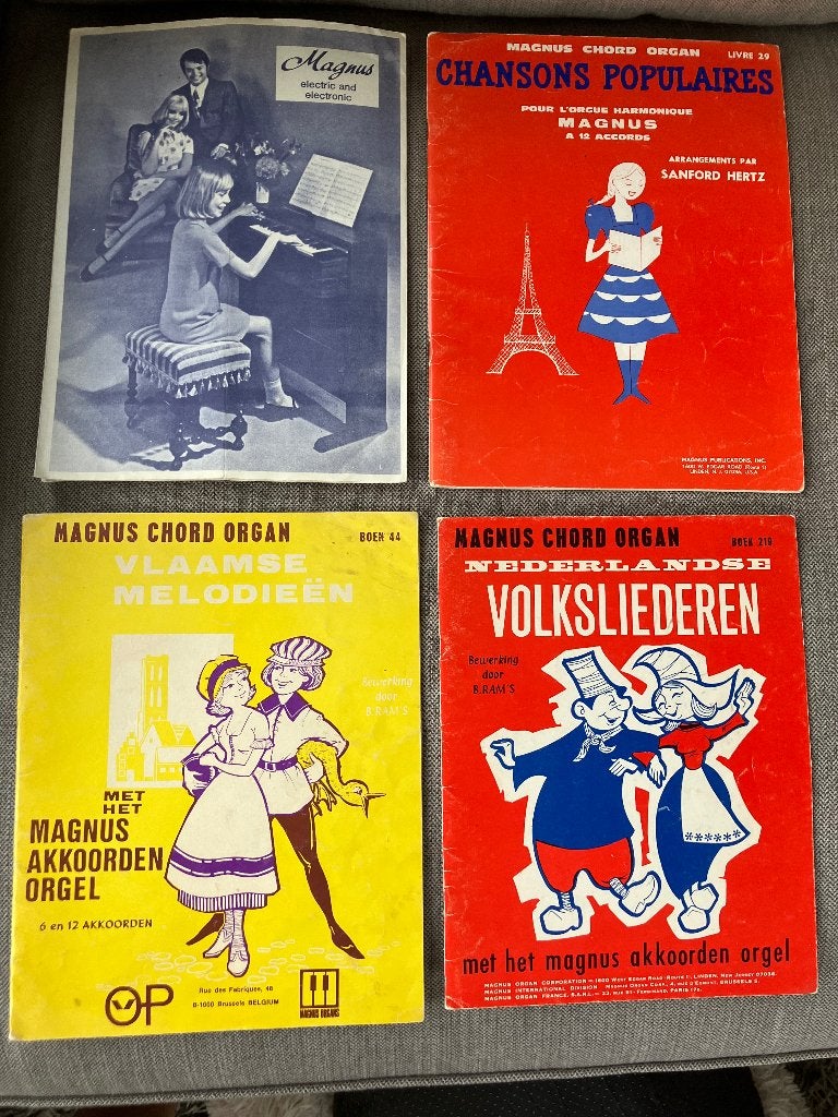 Vintage muziek boekjes voor Magnus orgel, Ophalen of Verzenden, Gebruikt, Orgel