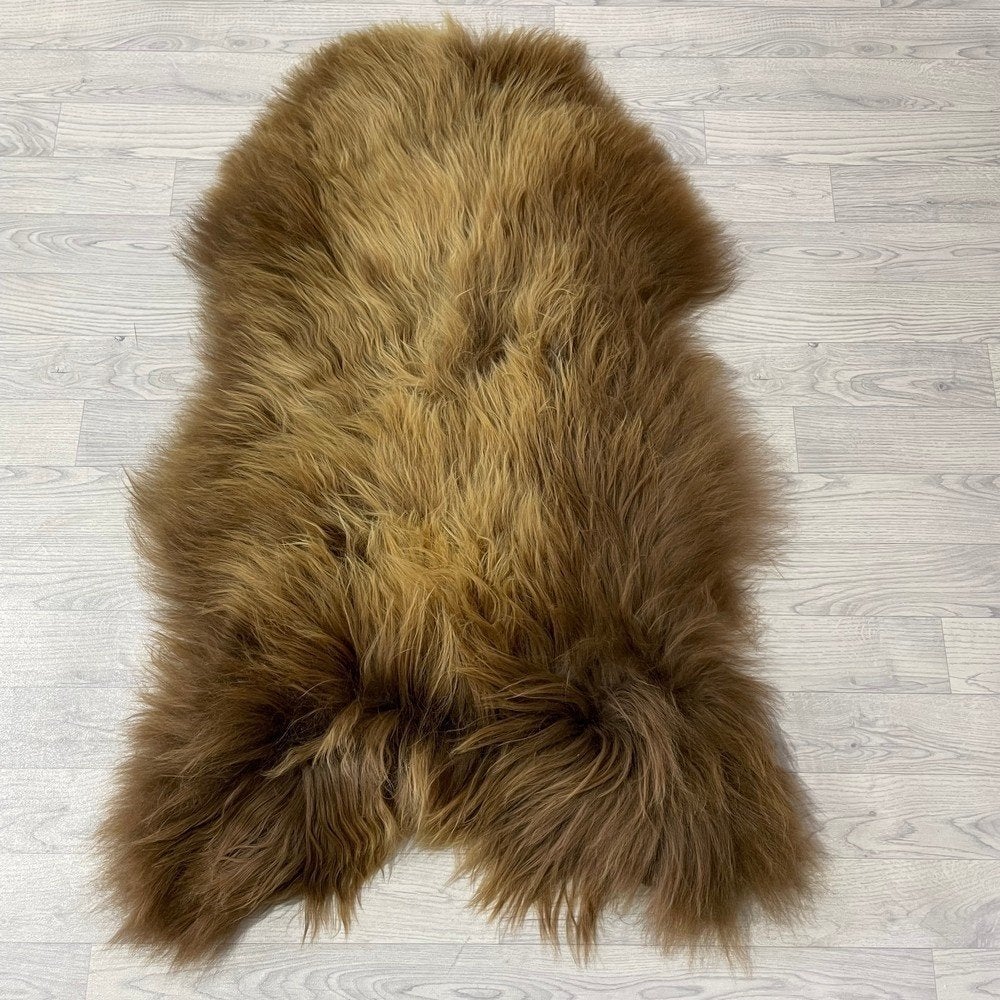 Schapenvacht IJslands bruin 125x80cm #1858 | Lederstore, Neuf, Tapisserie murale, Brun, Matériau naturel