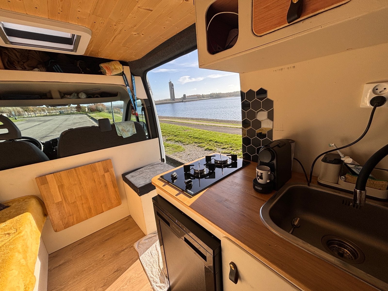 Van amenager H2L3, Caravans en Kamperen, Bedrijf, Elektrisch, Douche