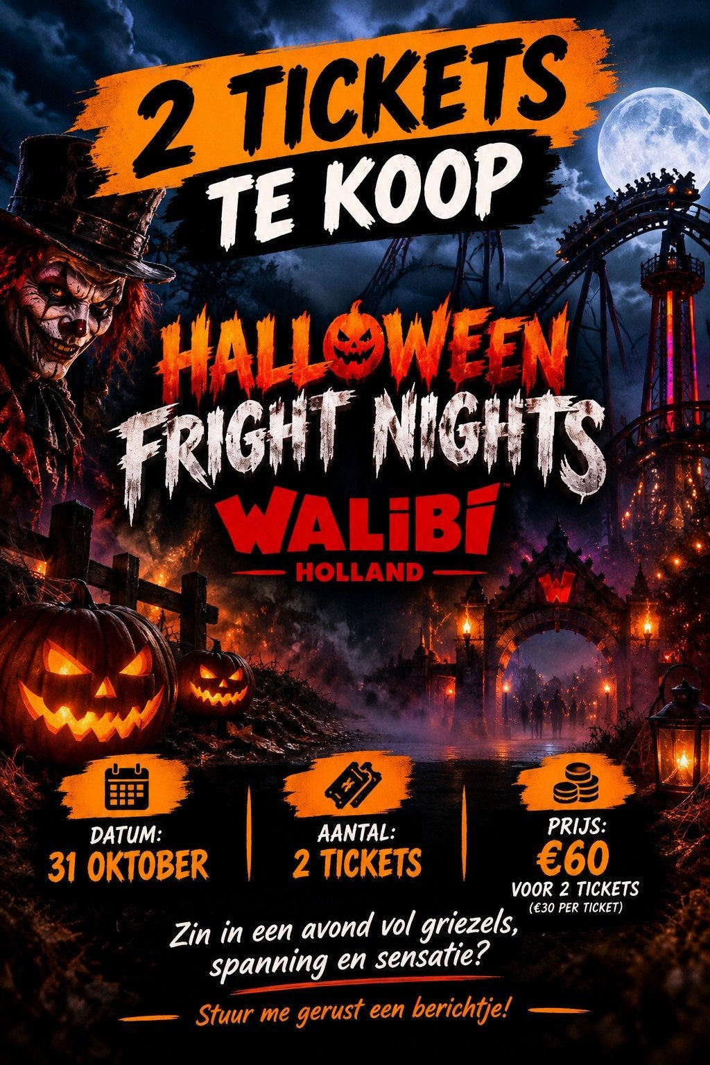 ticket walibi holland, Tickets en Kaartjes, Twee personen