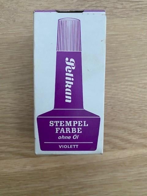 Encre à tampon Pelikan Violet, Enlèvement ou Envoi, Comme neuf, Encre, Mousse ou Porte-tampon