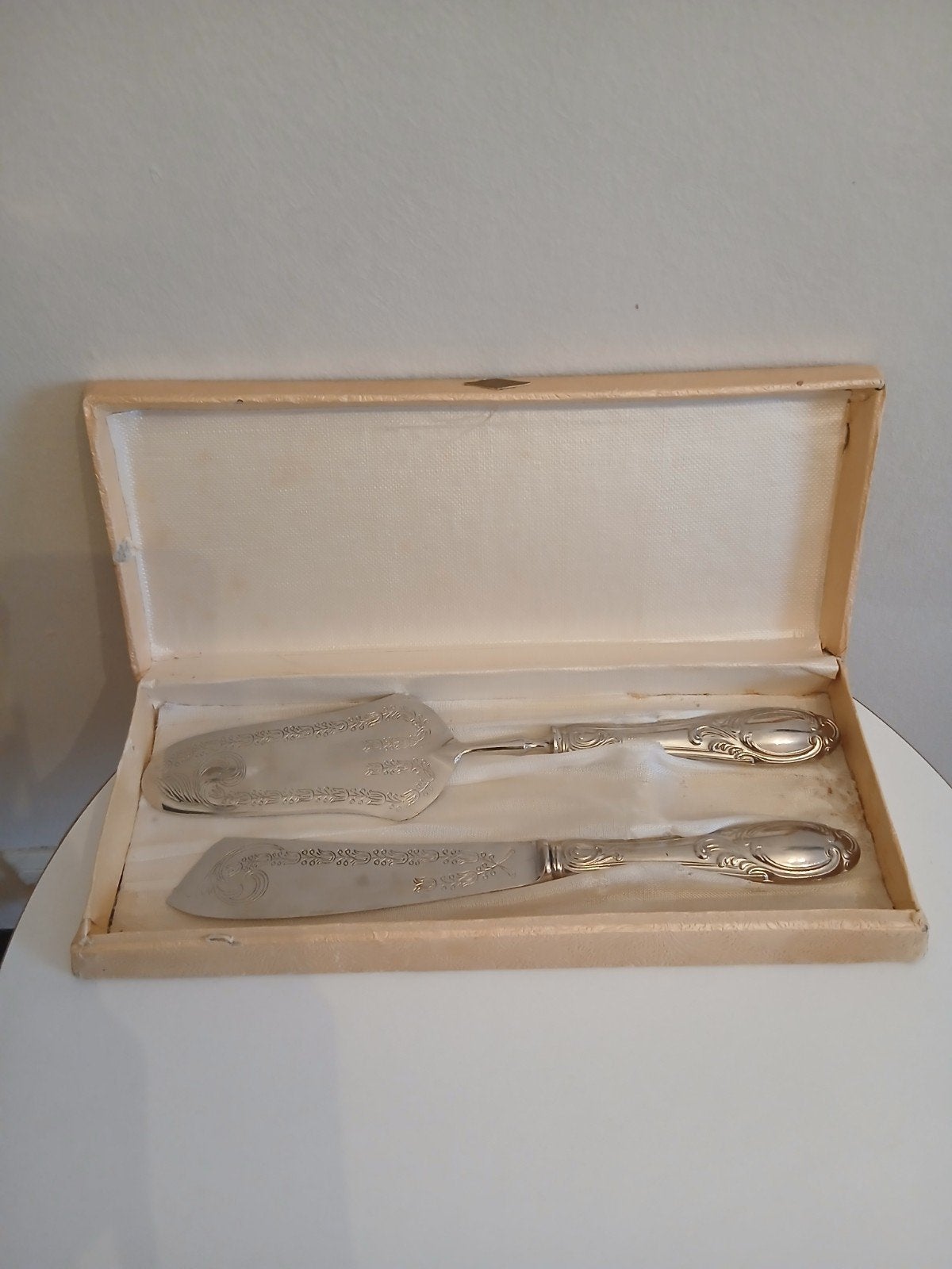 Service à gâteau vintage en argent 800 (Pelle + Couteau), Enlèvement ou Envoi
