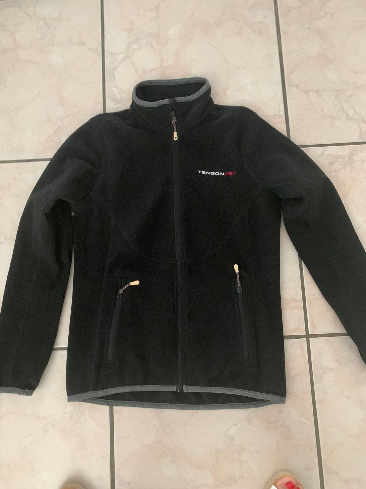 Fleece Tenson 36 zwart mooie afwerking, Kleding | Heren, Ophalen of Verzenden, Zo goed als nieuw, Zwart