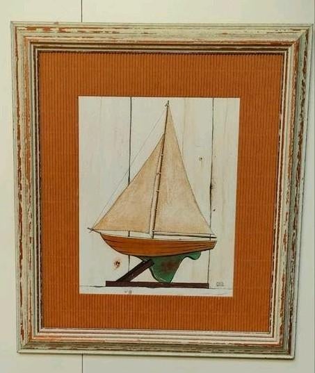Kleurentekening scheepje, Ophalen