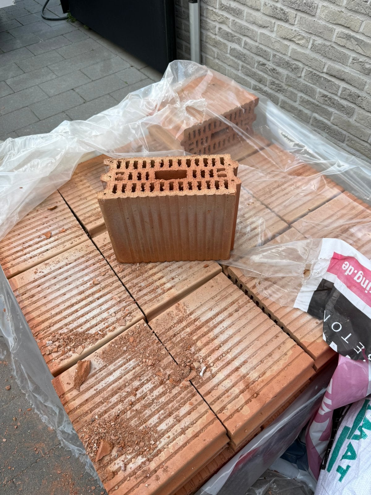 snelbouw stenen van 14 breed, Bricolage & Construction, Briques, Enlèvement, Comme neuf