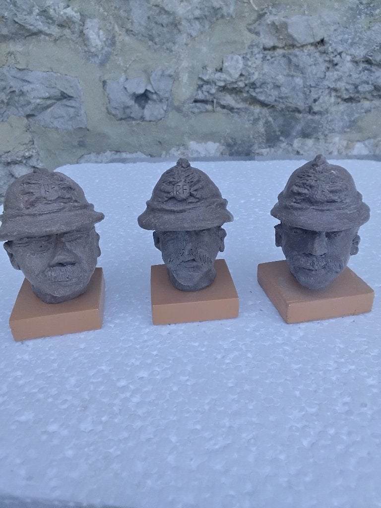 Militaria, travail de tranchee 14/18, Collections, Enlèvement ou Envoi, Armée de terre, Objet d'art