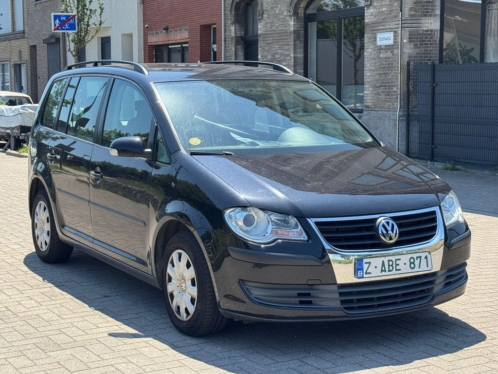 VW Touran | 1.9 TDI | 5-zit, Auto's, Parkeersensor, 105 pk, Gebruikt, Zwart