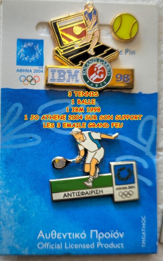 3 TENNISSPELDEN, Ophalen of Verzenden, Nieuw, Sport, Speldje of Pin