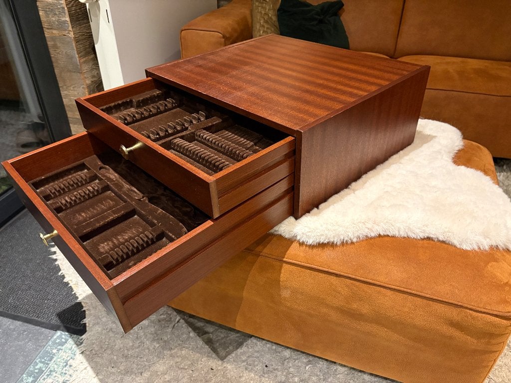 Massief houten bestek cassette voor verzilverd bestek, Enlèvement ou Envoi