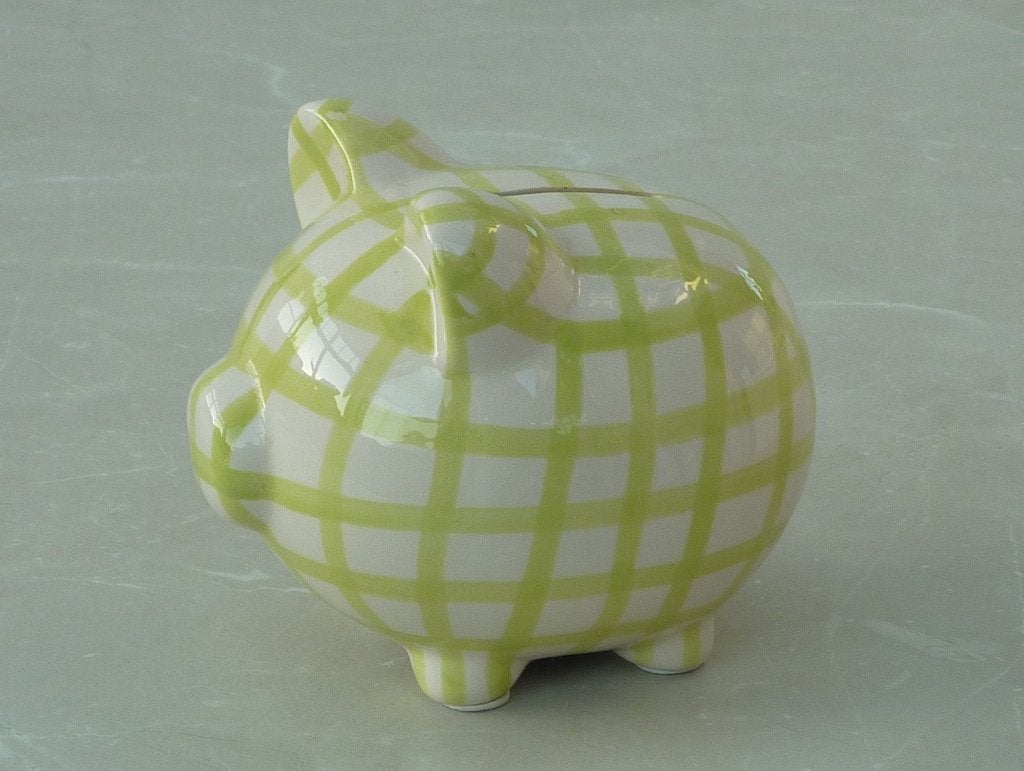 porseleinen spaarvarken, oud maar nieuwstaat, nooit gebruikt, Ophalen of Verzenden, Nieuw, Steen, Aardewerk of Keramiek, Dier