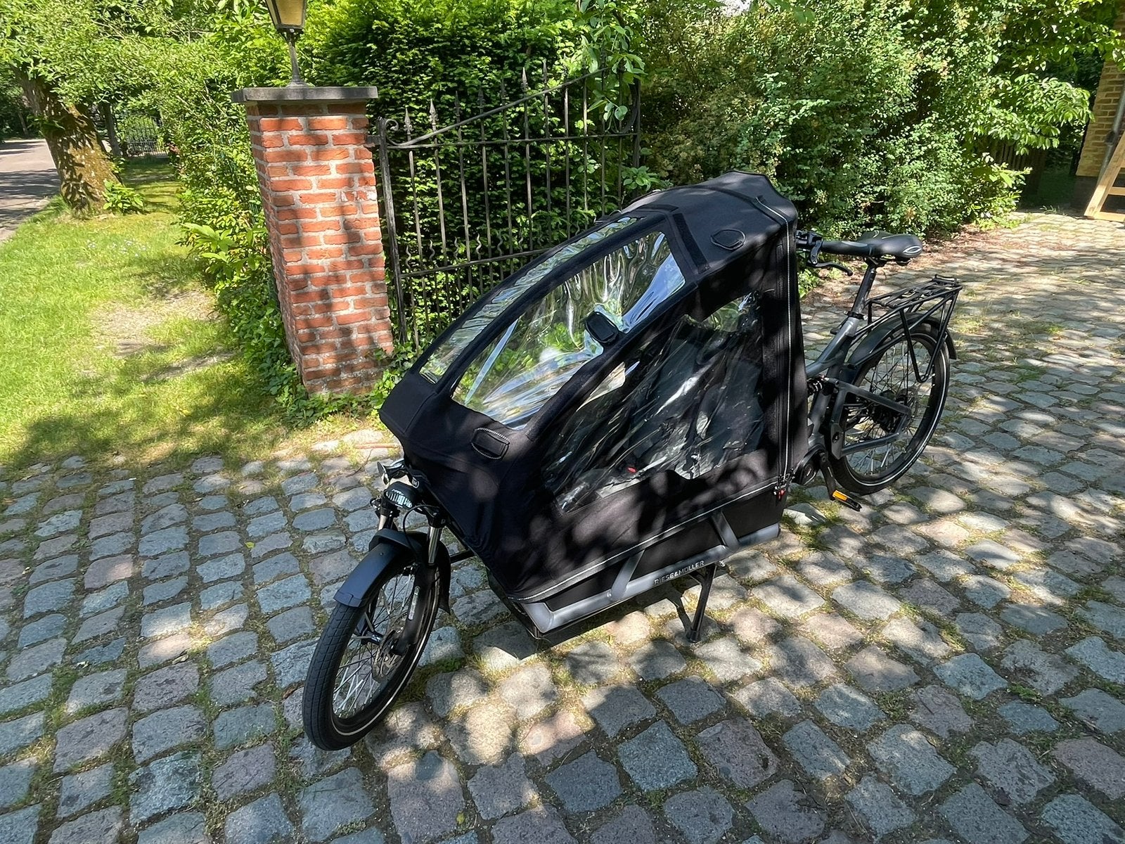 Riese & Muller load 75 electrische bakfiets, Fietsen en Brommers, 3 kinderen, Zo goed als nieuw, Elektrisch, Schijfrem